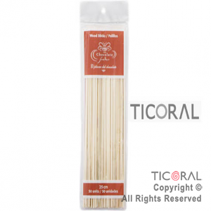 PALITO BROCHETTE TCF098 0.3X25CM (10 paquetes x 50)